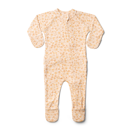 Viscose Organic Cotton Footie - Wildflowers