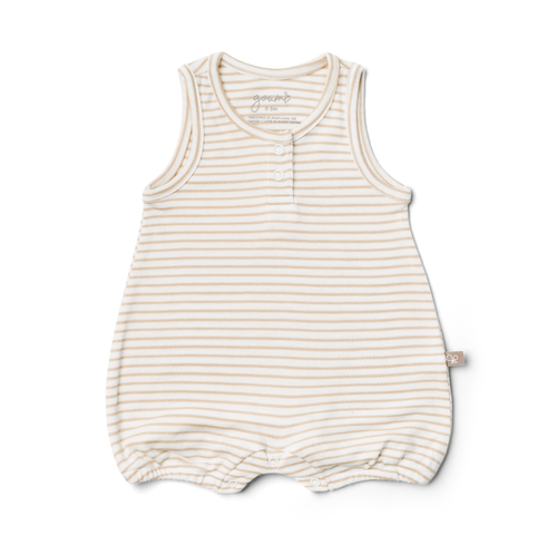 Viscose Organic Cotton Romper - Dune Stripe