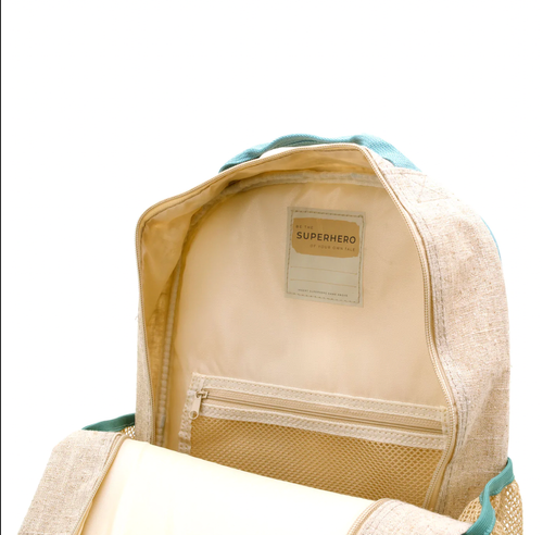 Grade School Backpack - Green Stegosaurus