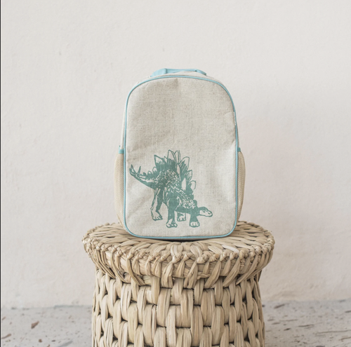 Grade School Backpack - Green Stegosaurus