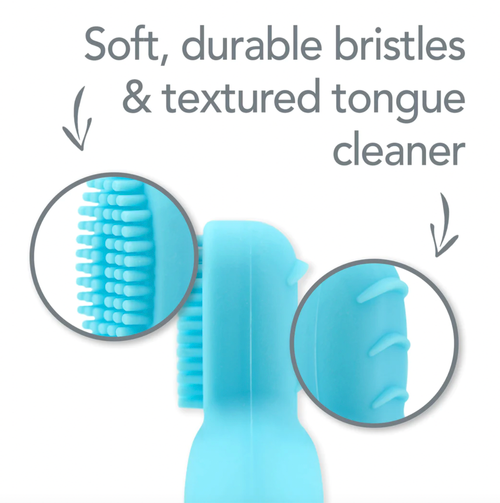 Silicone Learning Toothbrush - Aqua