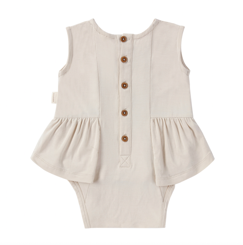 Bamboo Sleeveless Dress With Button Detail