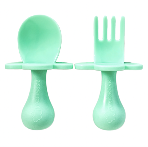 Toddler Fork & Spoon Set - Mint To Be
