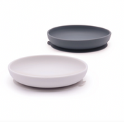 Kids Silicone Suction Plate Set - Cloud/Storm