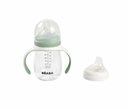 2-In-1 Bottle To Sippy Learning Cup - Sage
