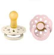 Latex Boheme Pacifier - Size 1 (2-Pack) Ivory/Blossom