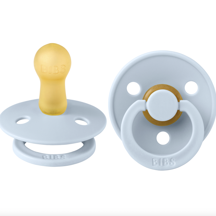 Latex Colour Pacifier - Size 1 (2-Pack) Baby Blue