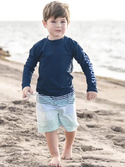 Coastal Stripe Swim Trunks