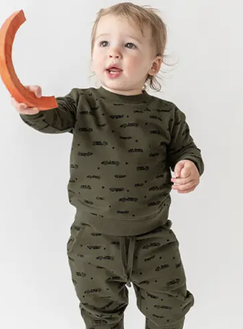 Boys Vintage Race Cars Crew Neck Sweatshirt