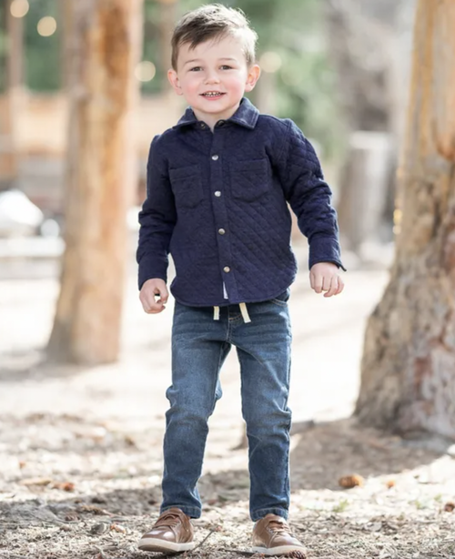 Boys Medium Wash Pull-On Jeans