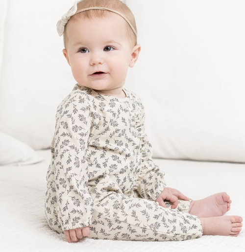 Cecilia Long Sleeve Jumpsuit - Veronia Floral / Pewter