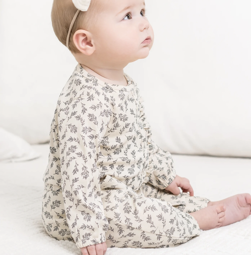 Cecilia Long Sleeve Jumpsuit - Veronia Floral / Pewter
