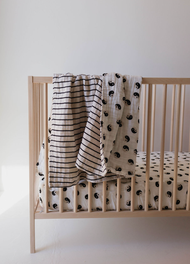 Muslin Quilt | Yin Yang / Stripe