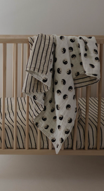 Muslin Quilt | Yin Yang / Stripe