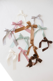 Hair Bow Clip | Satin