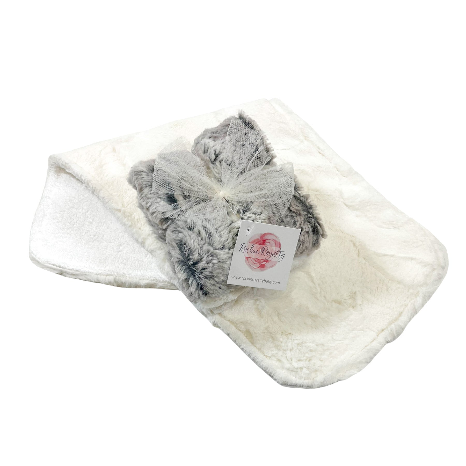 Silver Snowfox | Burp Cloth Set