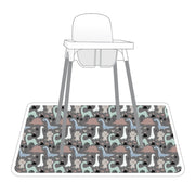 Dinosaur Drawing Splash Mat - A Waterproof Catch-All for Highchair Spills and More!