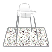 Root Veggies Splash Mat - A Waterproof Catch-All for Highchair Spills and More!