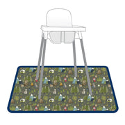 Camping Bears Splash Mat - A Waterproof Catch-All for Highchair Spills and More!