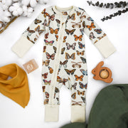 Organic Cotton Baby Pajamas 2-Way Zip Front Zipper Sleeper, Stella