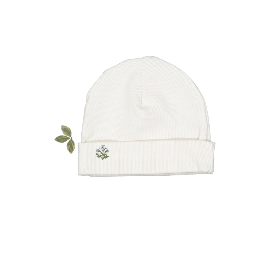 The Printed Hat - Zara Embroider Blue