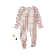 The Printed Romper - Mauve Check