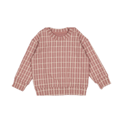 The Printed Sweatshirt - Mauve Check