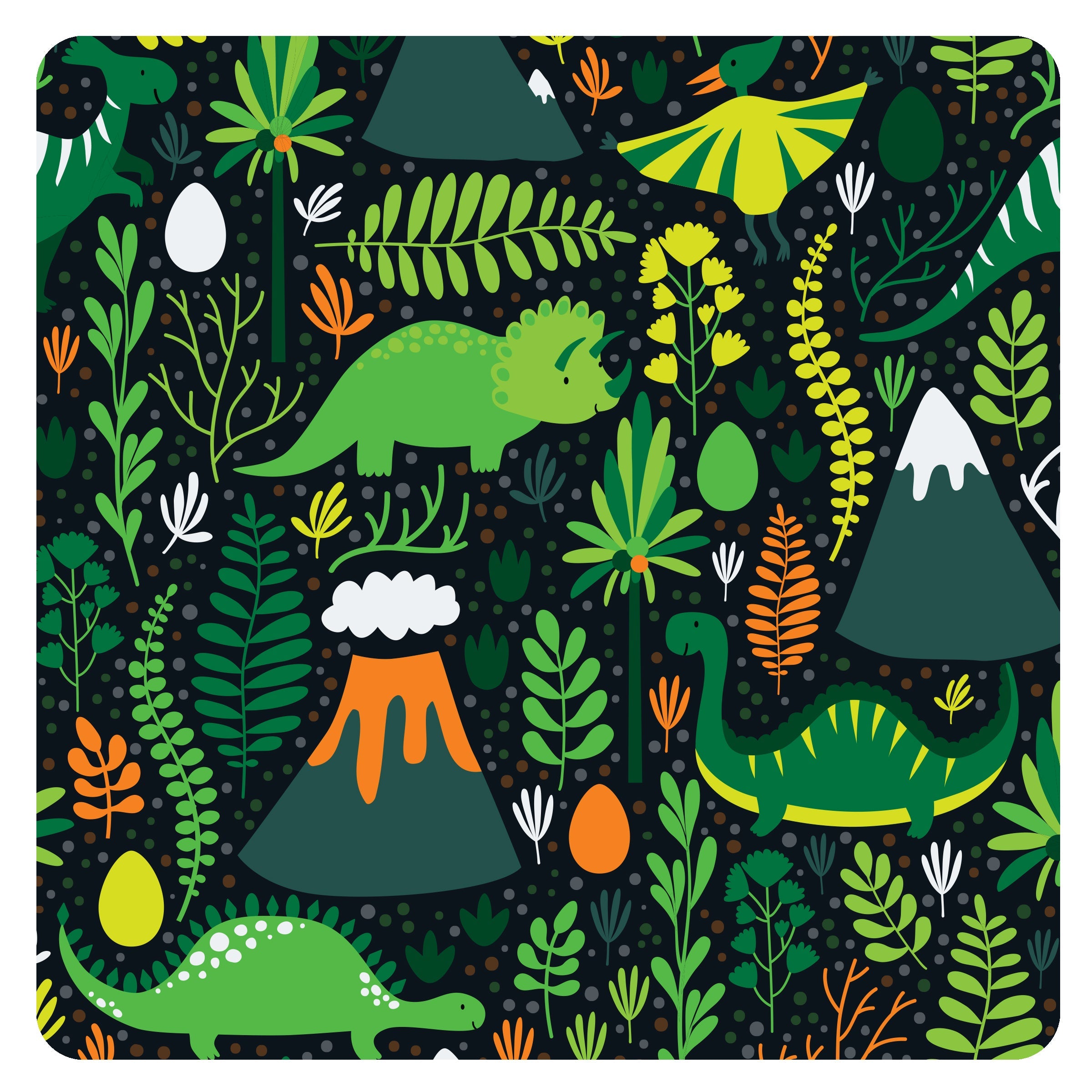 Dino Days Splash Mat - A Waterproof Catch-All for Highchair Spills and More! SALE