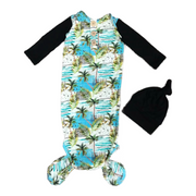 Palms | Knot Gown & Hat Set