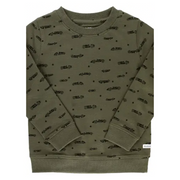 Boys Vintage Race Cars Crew Neck Sweatshirt