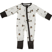 Ducks Ribbed Bamboo Zipper