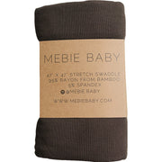 Brown Ribbed Bamboo Stretch Swaddle