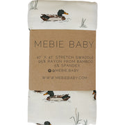 Ducks Ribbed Bamboo Stretch Swaddle