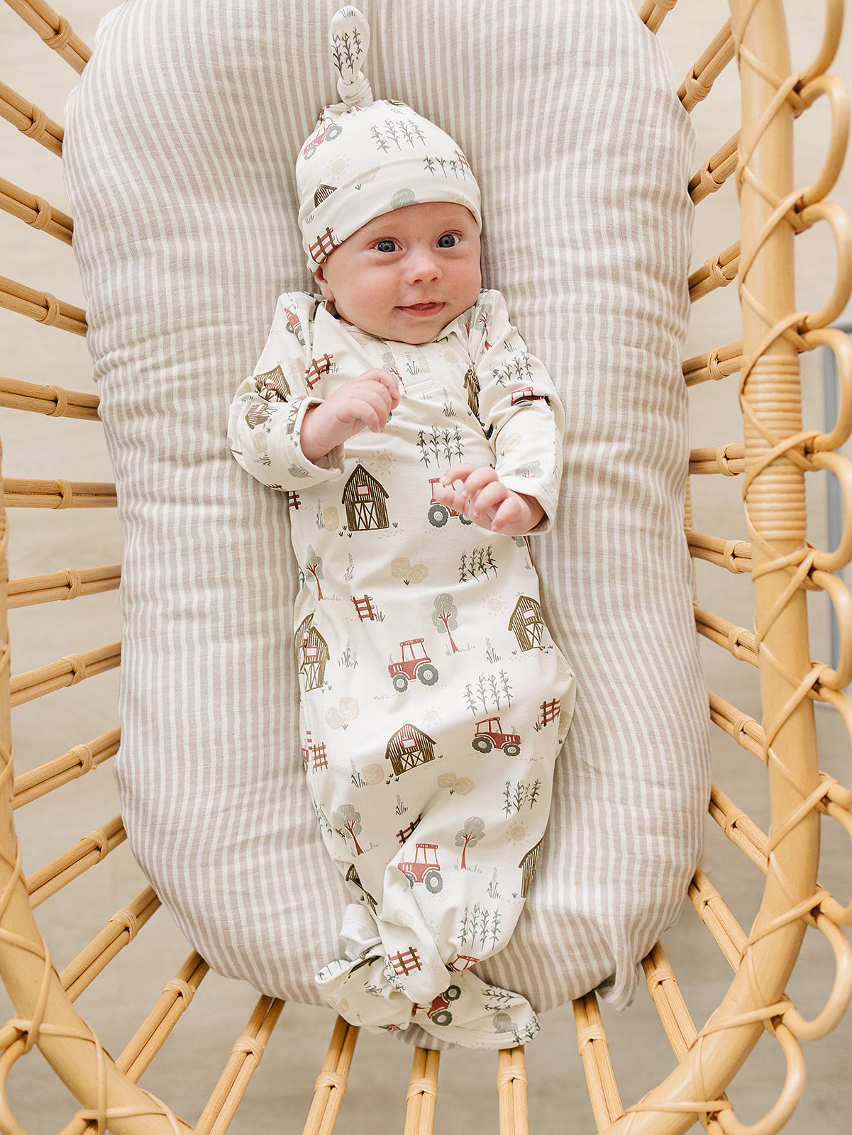 Farmhouse Bamboo Newborn Knot Hat
