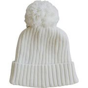 White Knit Beanie