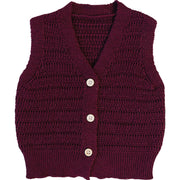Burgundy Knit Vest
