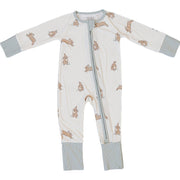 Bunny Ribbed Bamboo Zipper