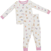 Pink Bunny Ribbed Bamboo Cozy Set