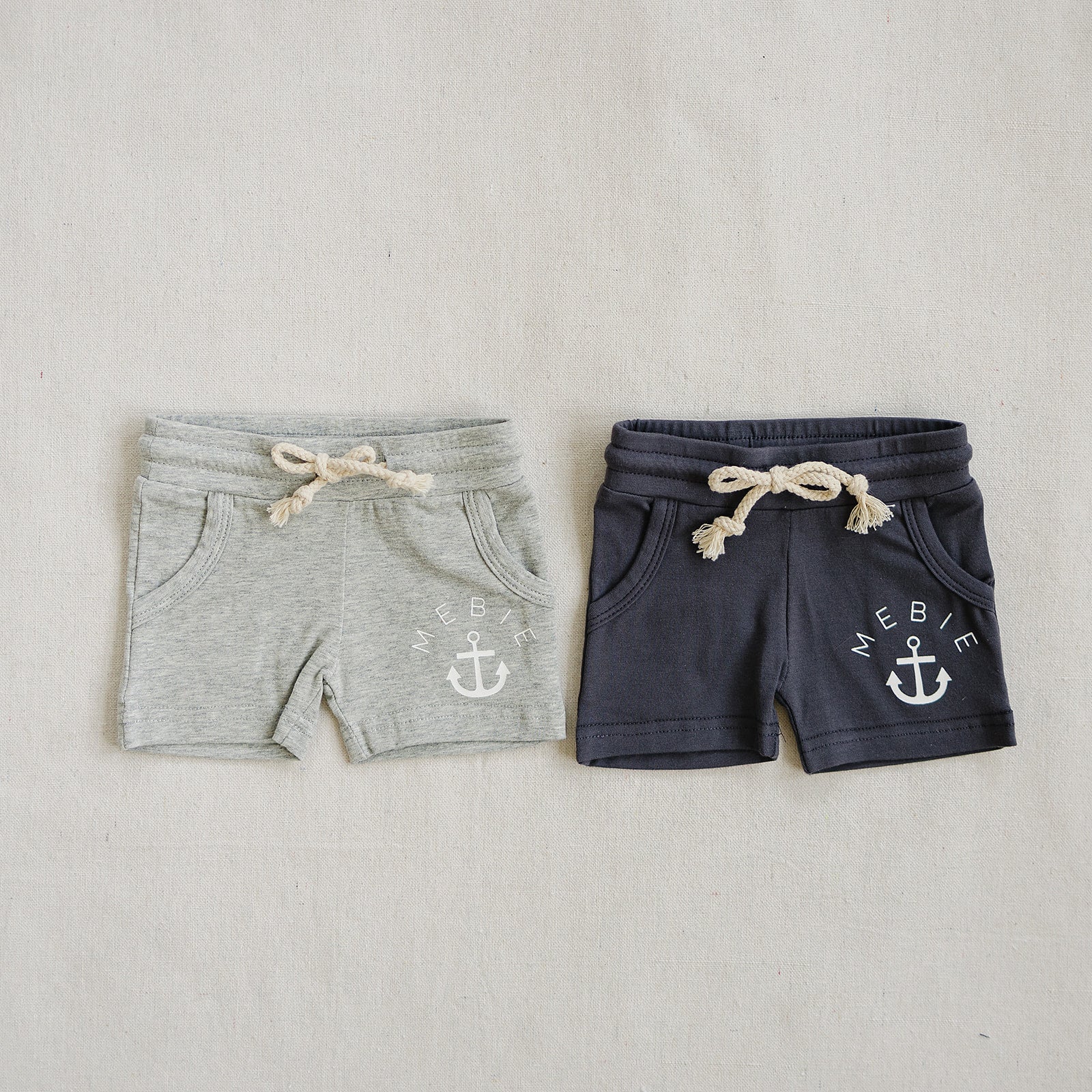 Grey Anchor Pocket Shorts