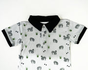 Zebra | Polo Romper