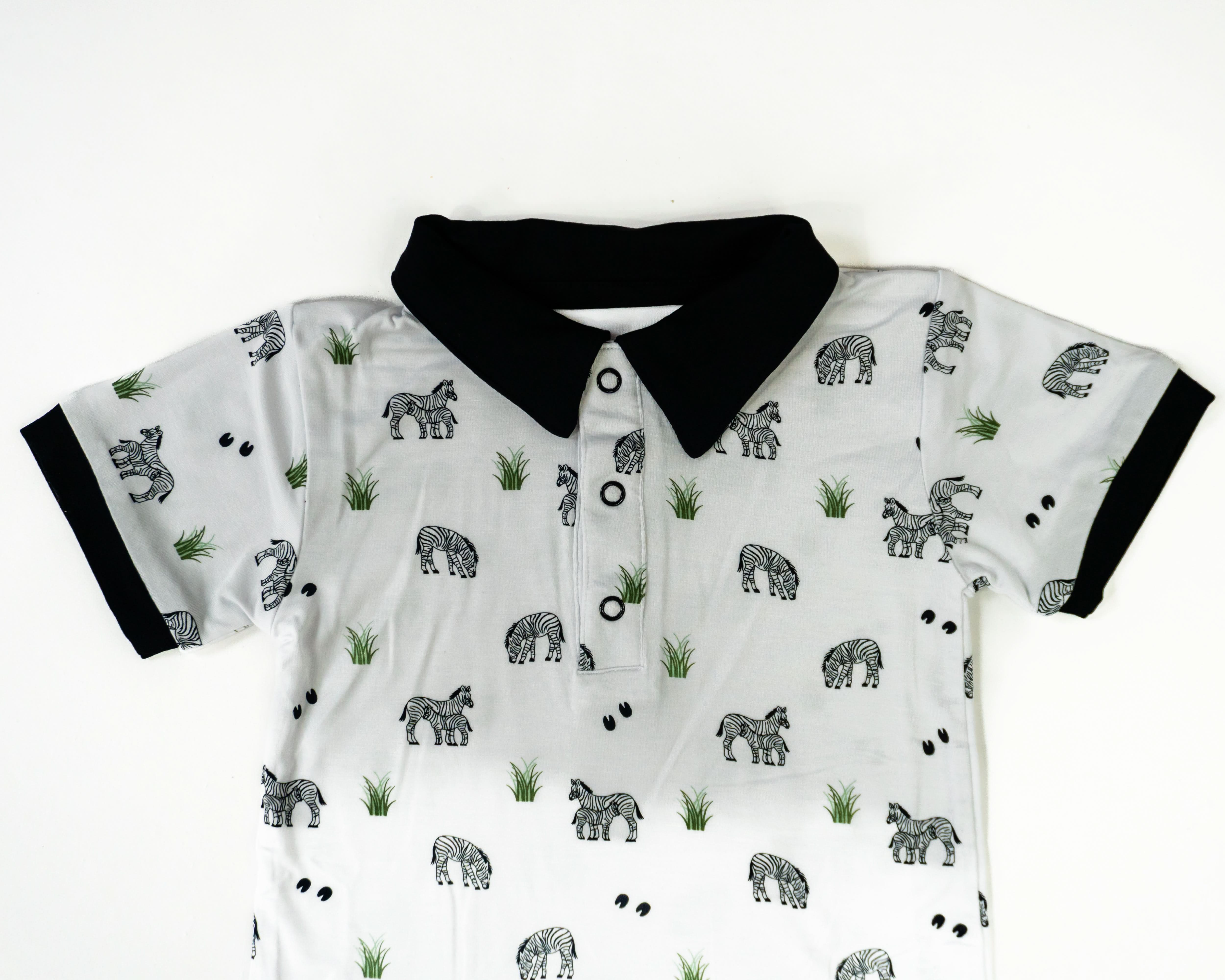 Zebra | Polo Romper