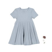 The Short Sleeve Dress -  Blue