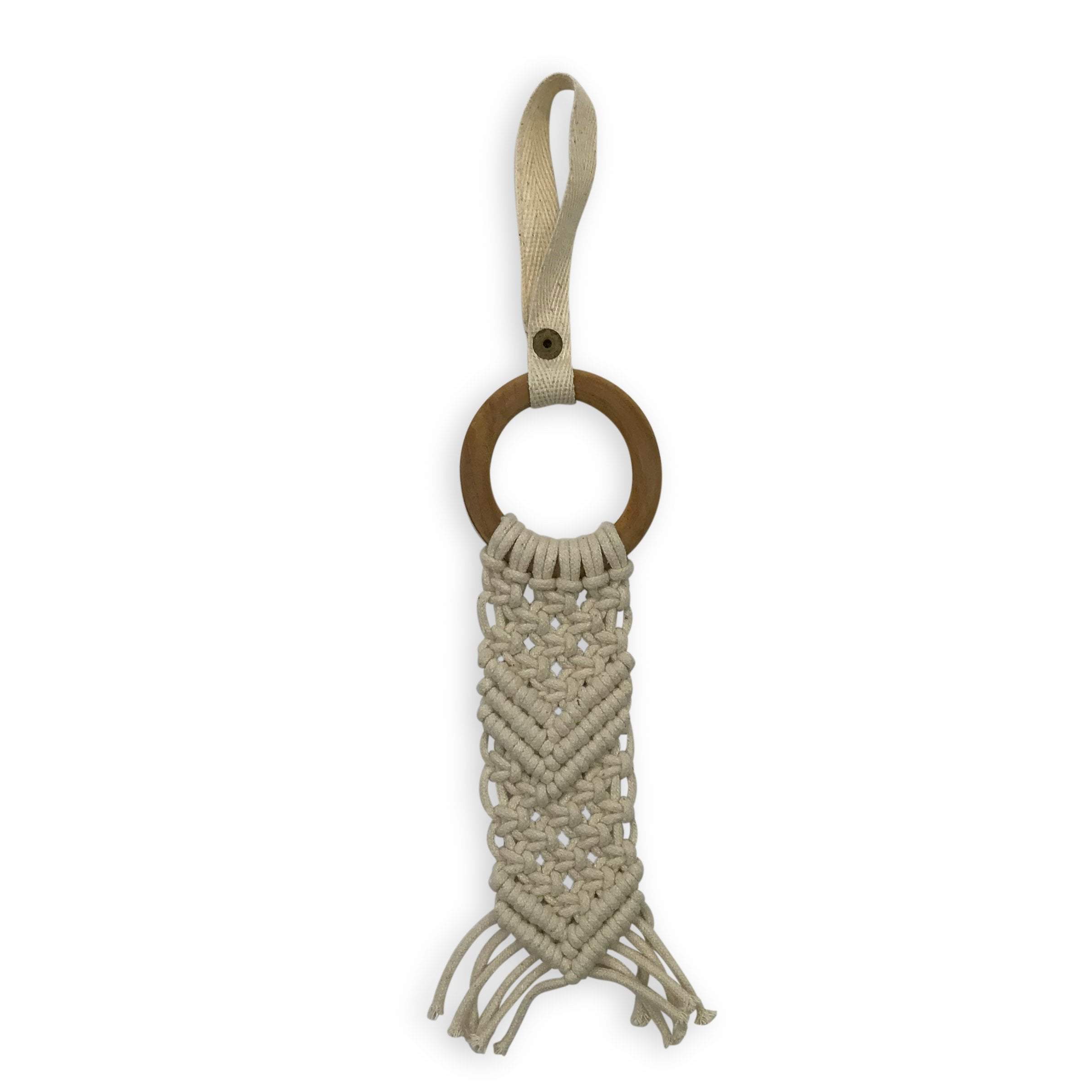 macrame toy | chevron