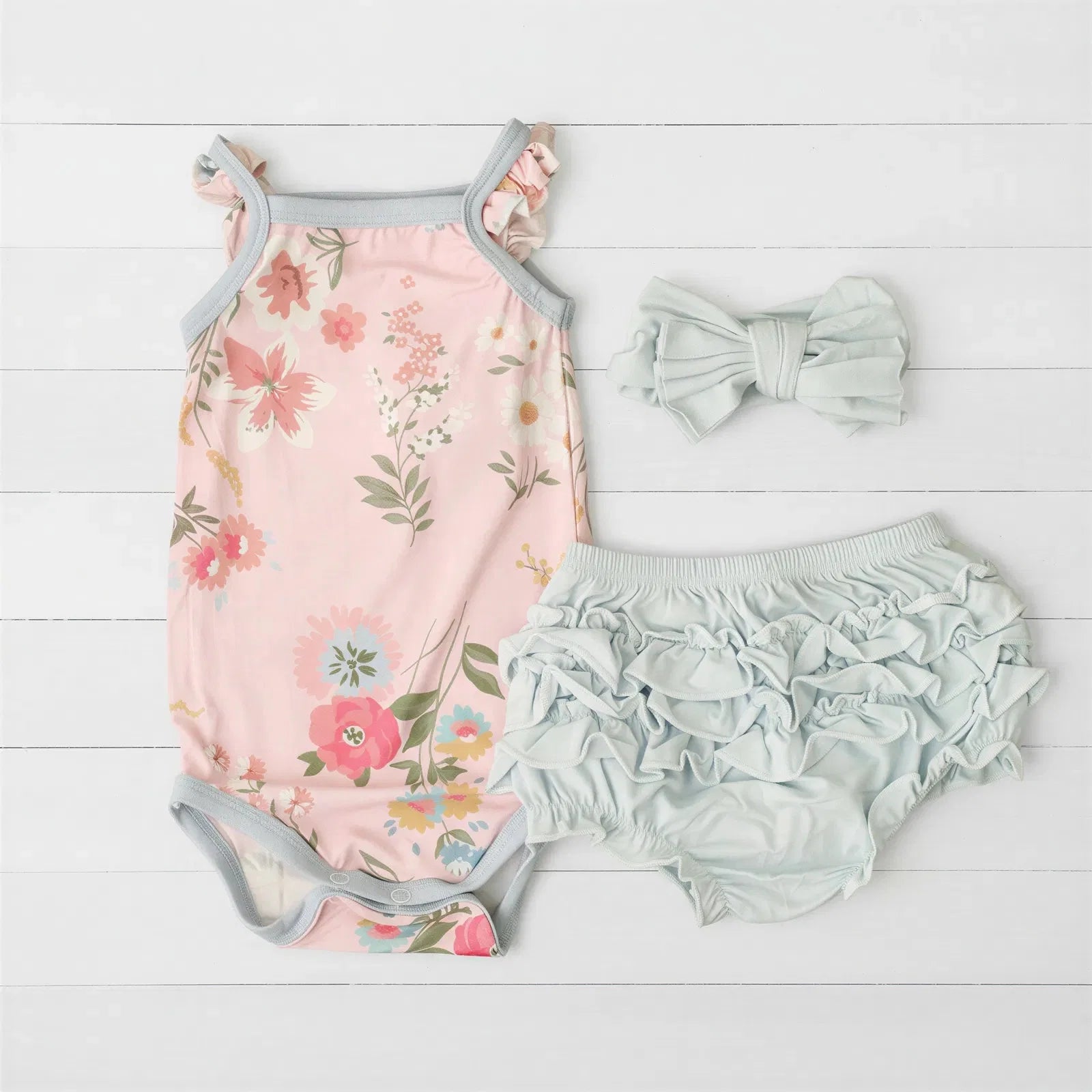 Ditzy Floral Ruffle Bloomer Set