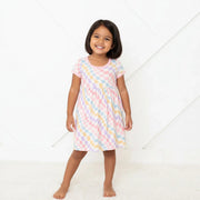 Pastel Checks Dress