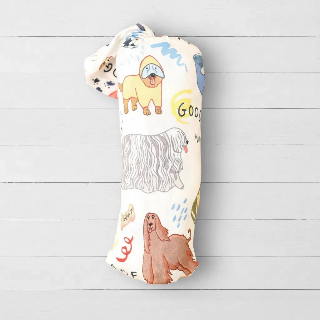 Puppy Pals White Swaddle