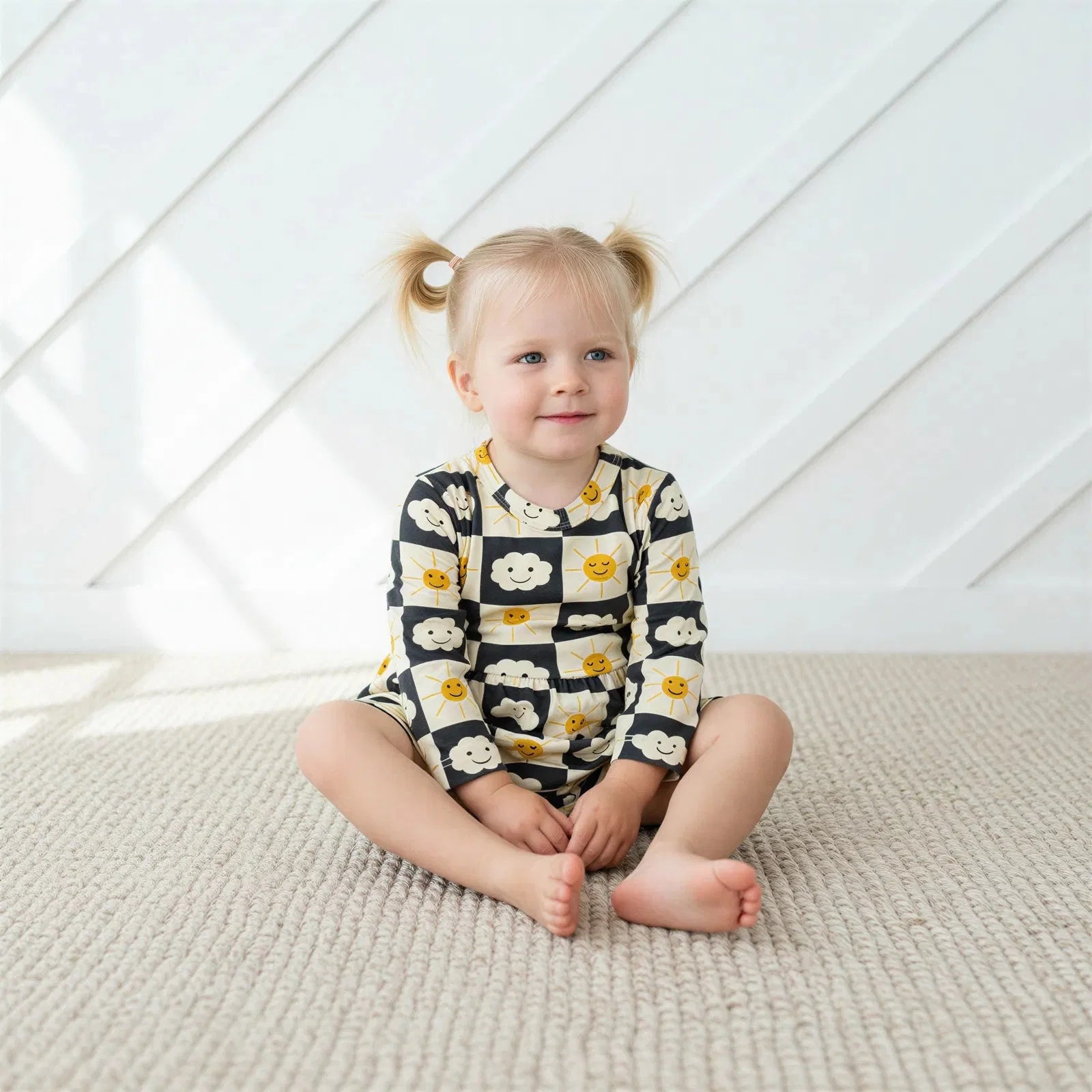 Checkered Joy Bodysuit Dress