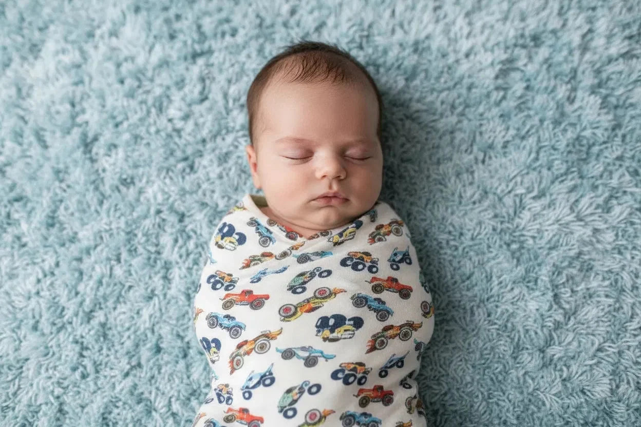 Wild Wheels Swaddle