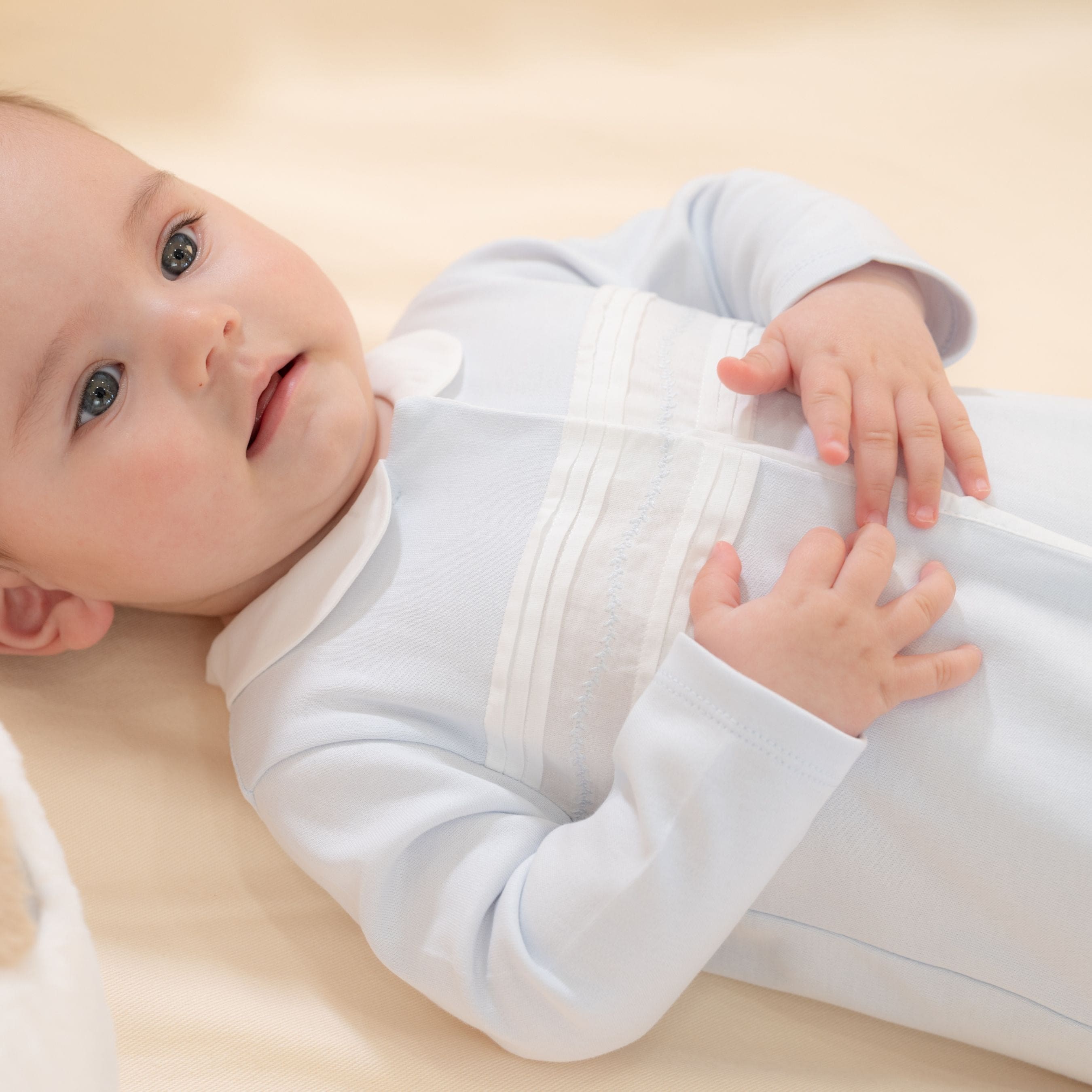 ARY | Boys Blue & White Organic Cotton All-in-One