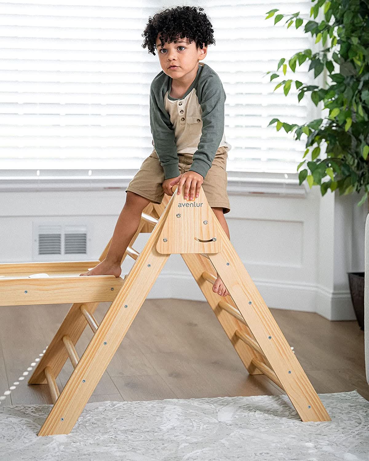 Hazel | Pikler Triangle, Slide & Rocker Set